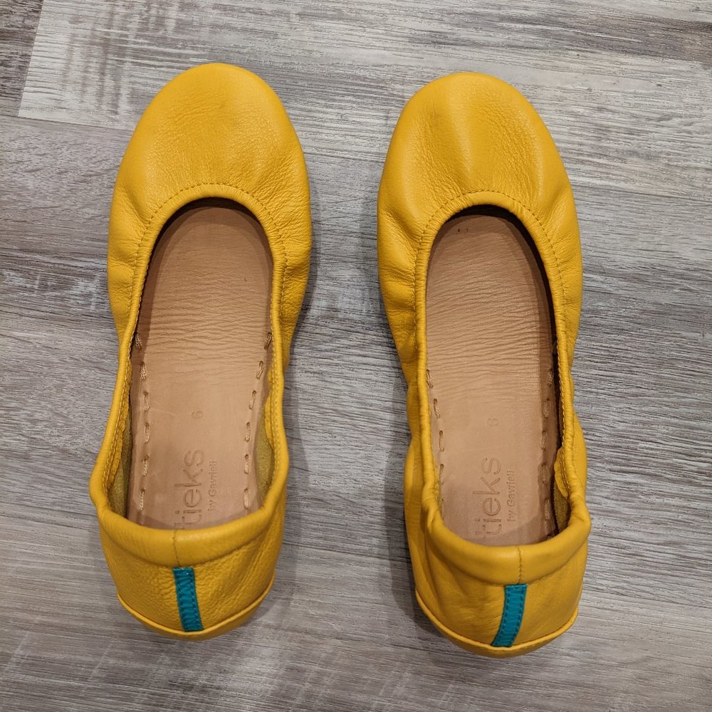 Mustard Yellow Tieks Size 6 - Barely Worn!